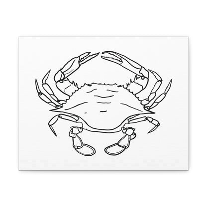 Blue Claw Crab Canvas Art Print