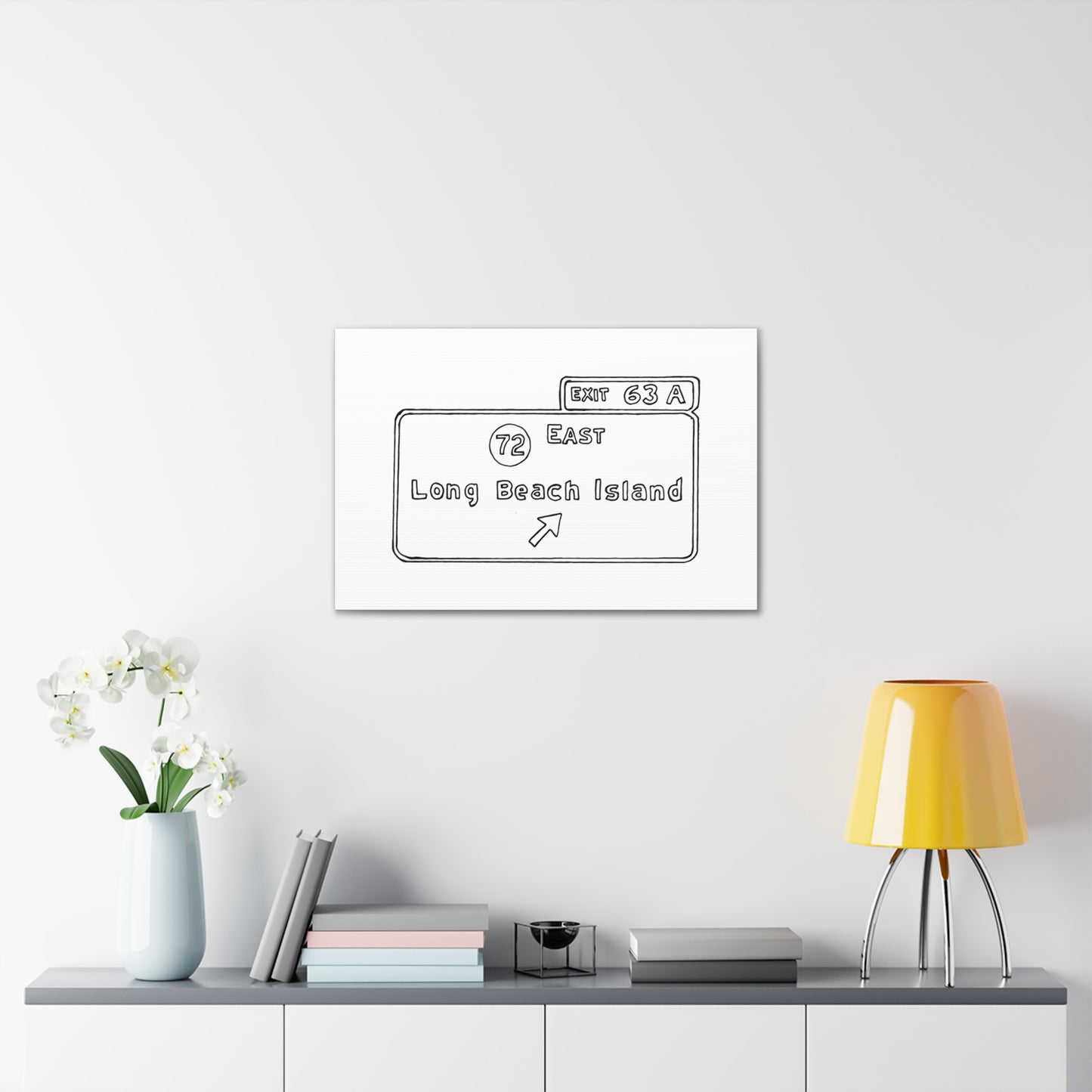 Exit 63 Canvas Art Print