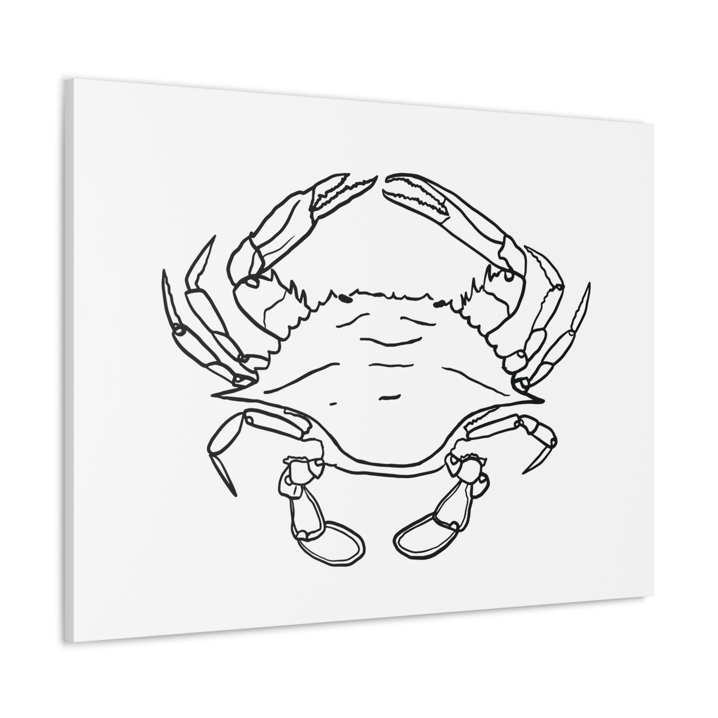 Blue Claw Crab Canvas Art Print