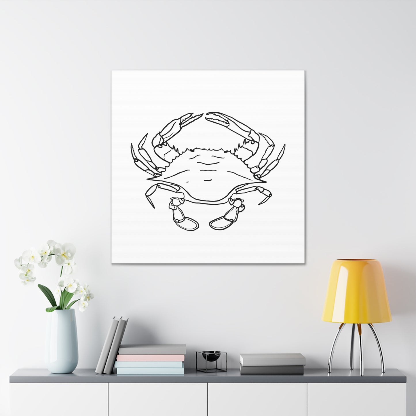 Blue Claw Crab Canvas Art Print