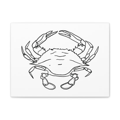 Blue Claw Crab Canvas Art Print