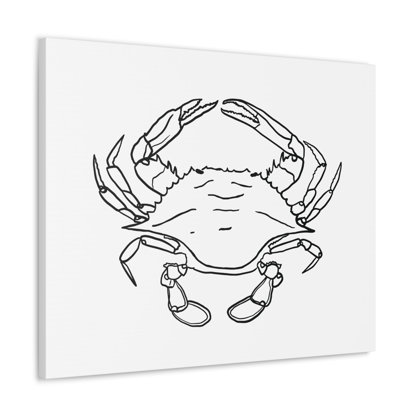 Blue Claw Crab Canvas Art Print