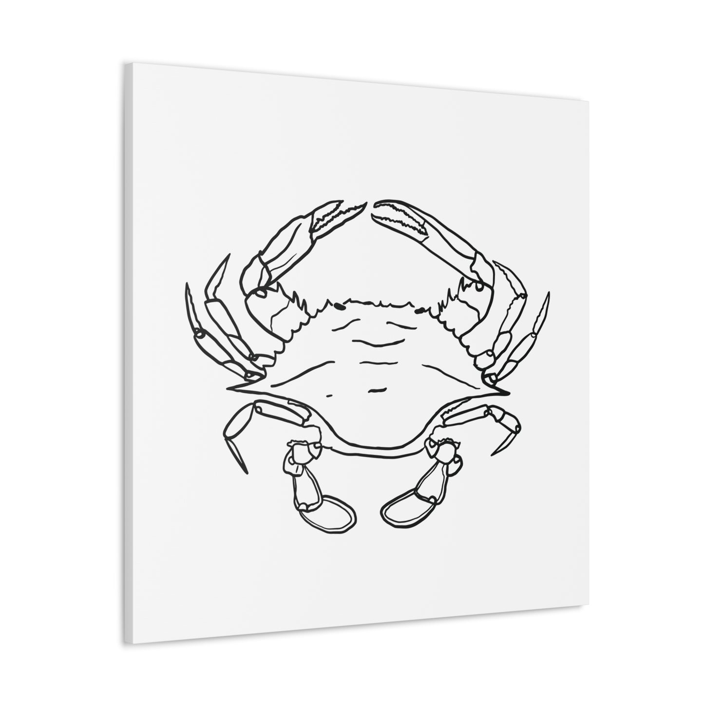 Blue Claw Crab Canvas Art Print