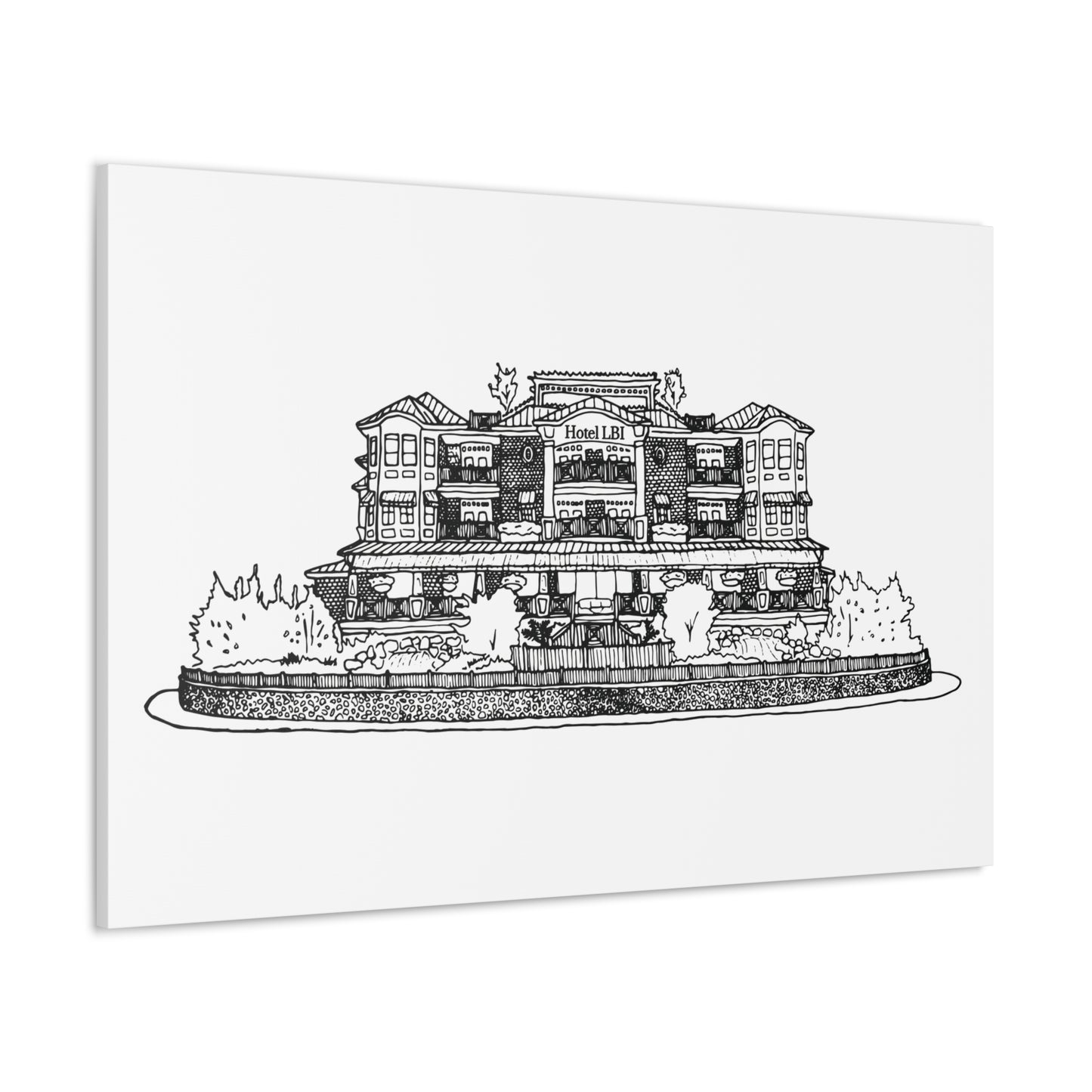 Hotel LBI Canvas Art Print