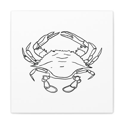 Blue Claw Crab Canvas Art Print