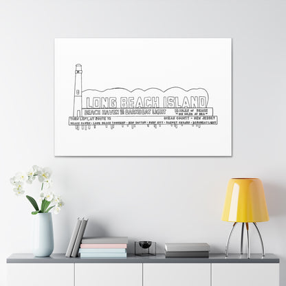 LBI Billboard Canvas Art Print