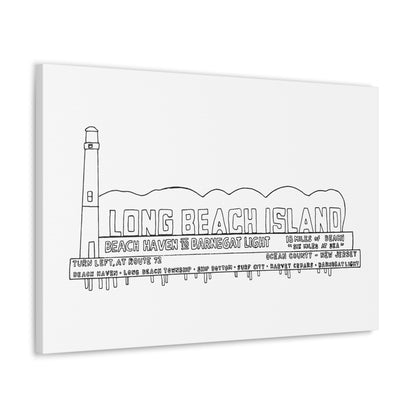 LBI Billboard Canvas Art Print