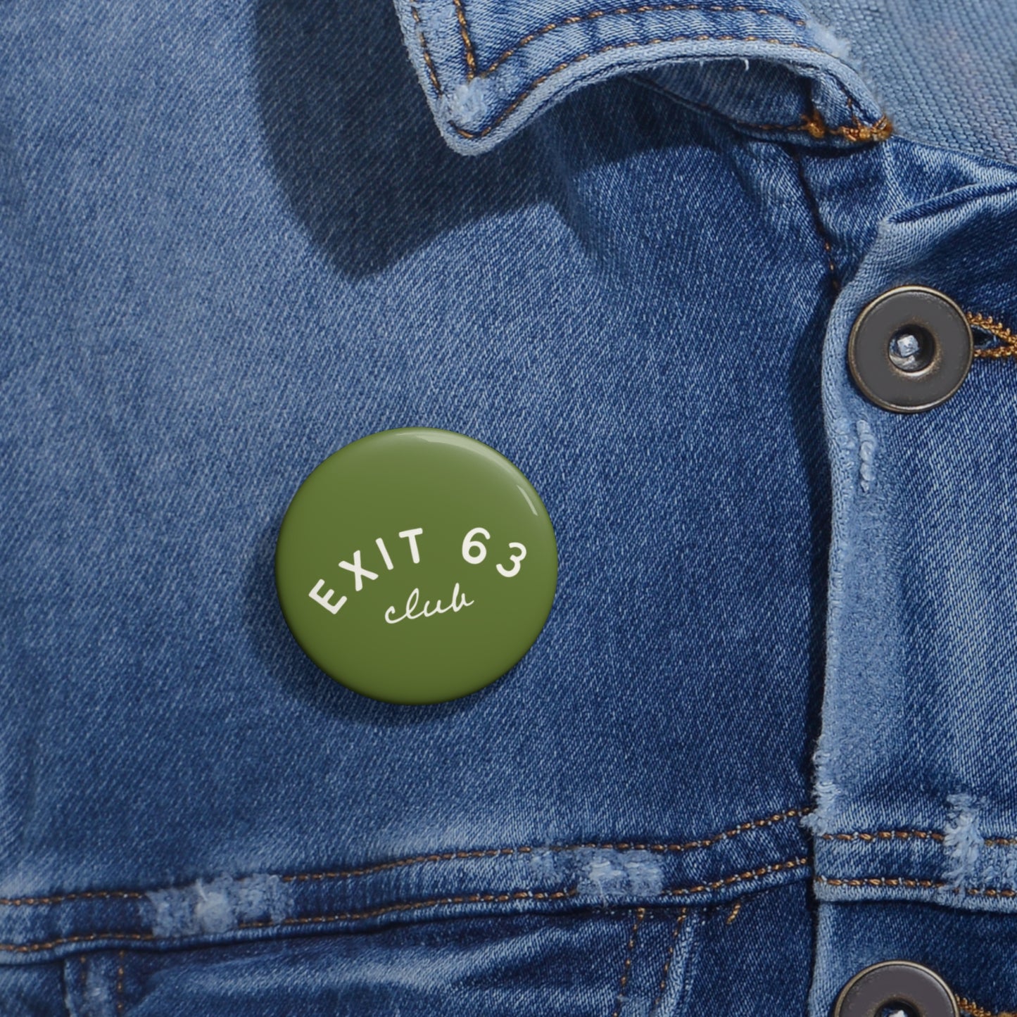 Exit 63 Club Pin Button