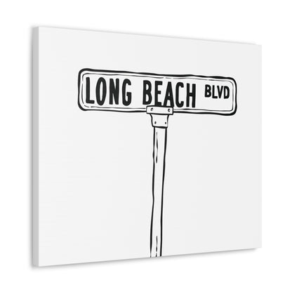 LBI BLVD Canvas Art Print