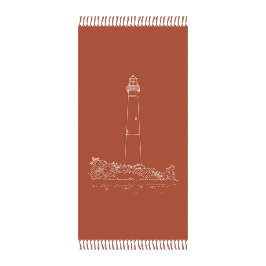 Barnegat Lighthouse Boho Beach Towel