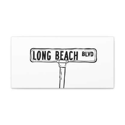 LBI BLVD Canvas Art Print