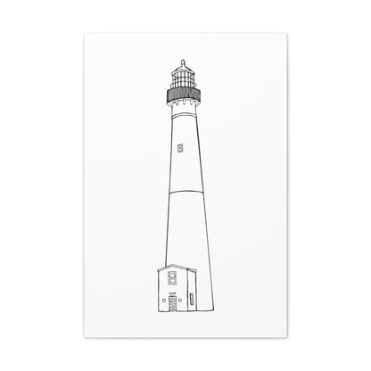 Barnegat Lighthouse Canvas Gallery Wrap