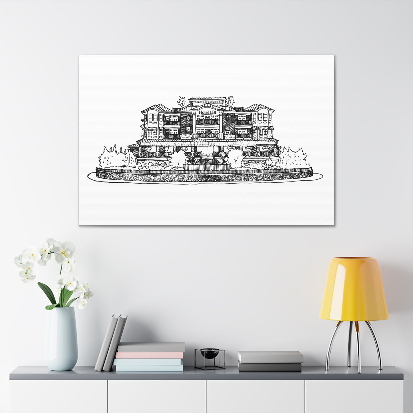 Hotel LBI Canvas Art Print