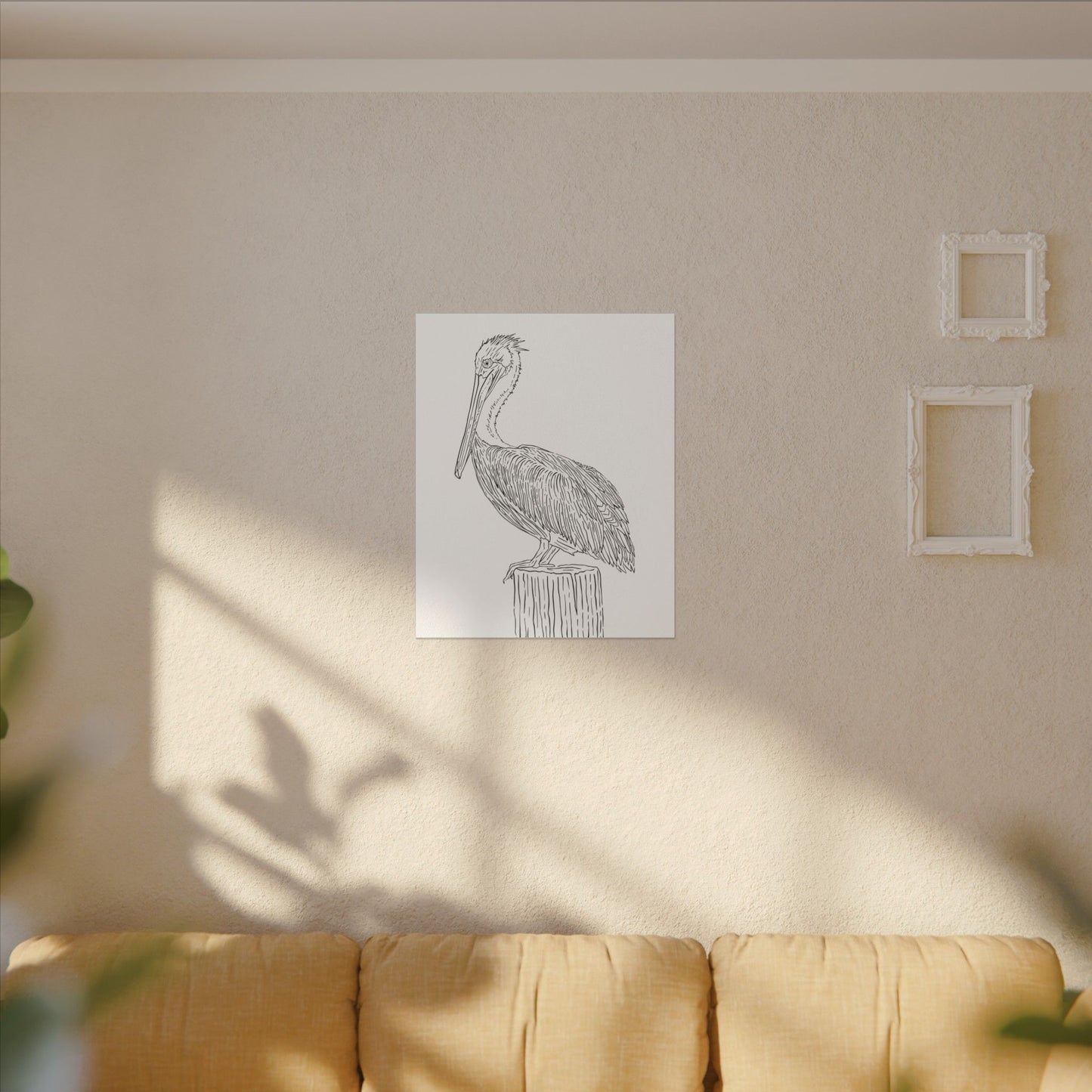 Pelican Canvas Art Print