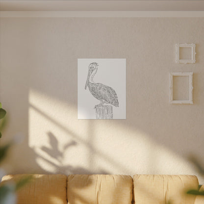 Pelican Canvas Art Print