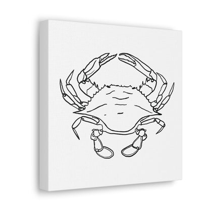 Blue Claw Crab Canvas Art Print