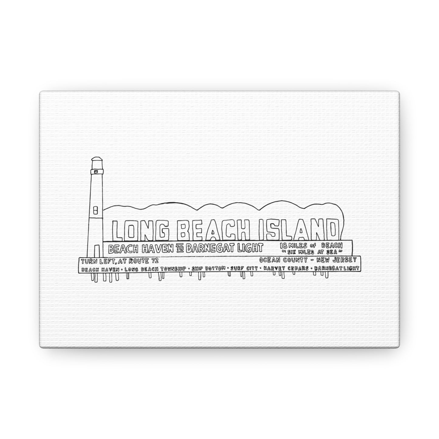 LBI Billboard Canvas Art Print