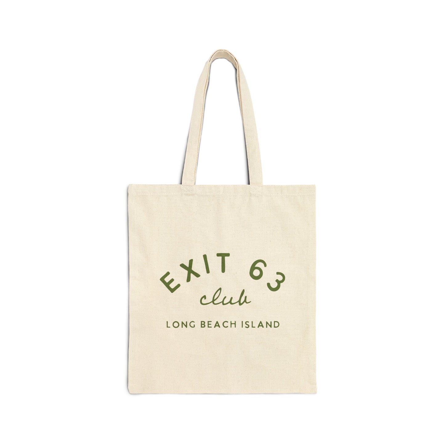 Exit 63 Club Cotton Canvas Tote Bag