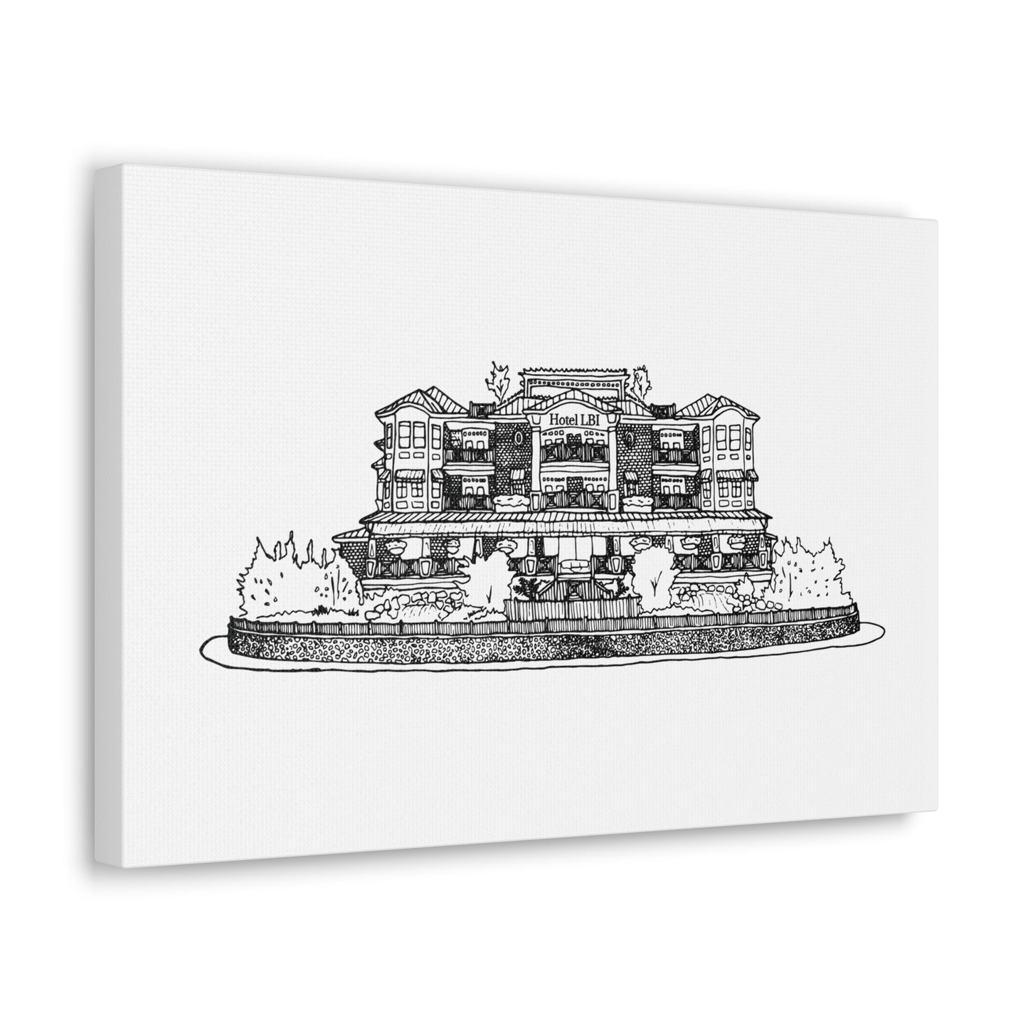 Hotel LBI Canvas Art Print