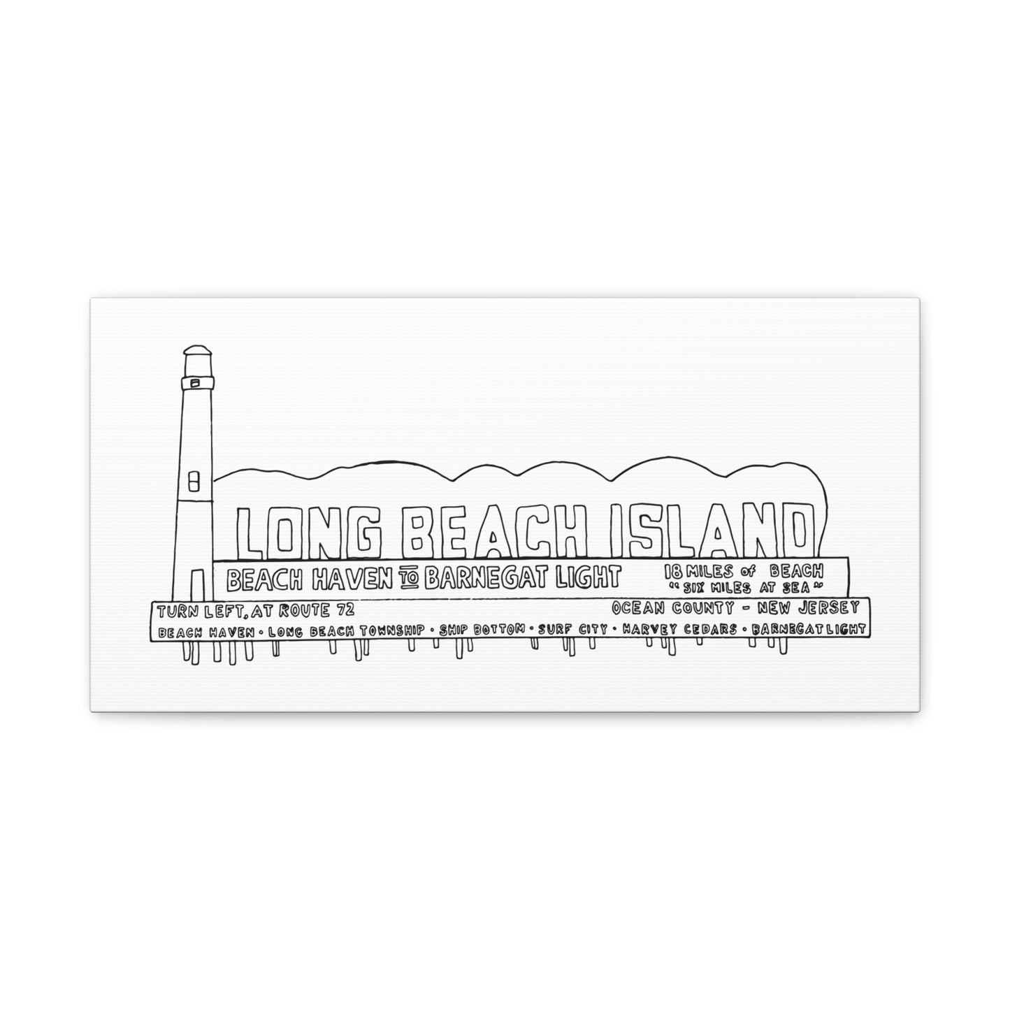 LBI Billboard Canvas Art Print