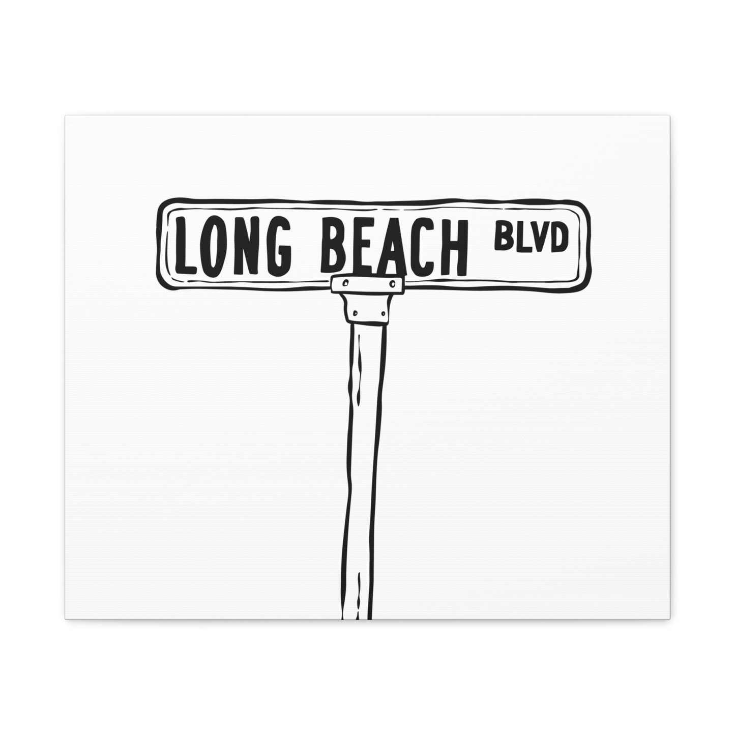 LBI BLVD Canvas Art Print