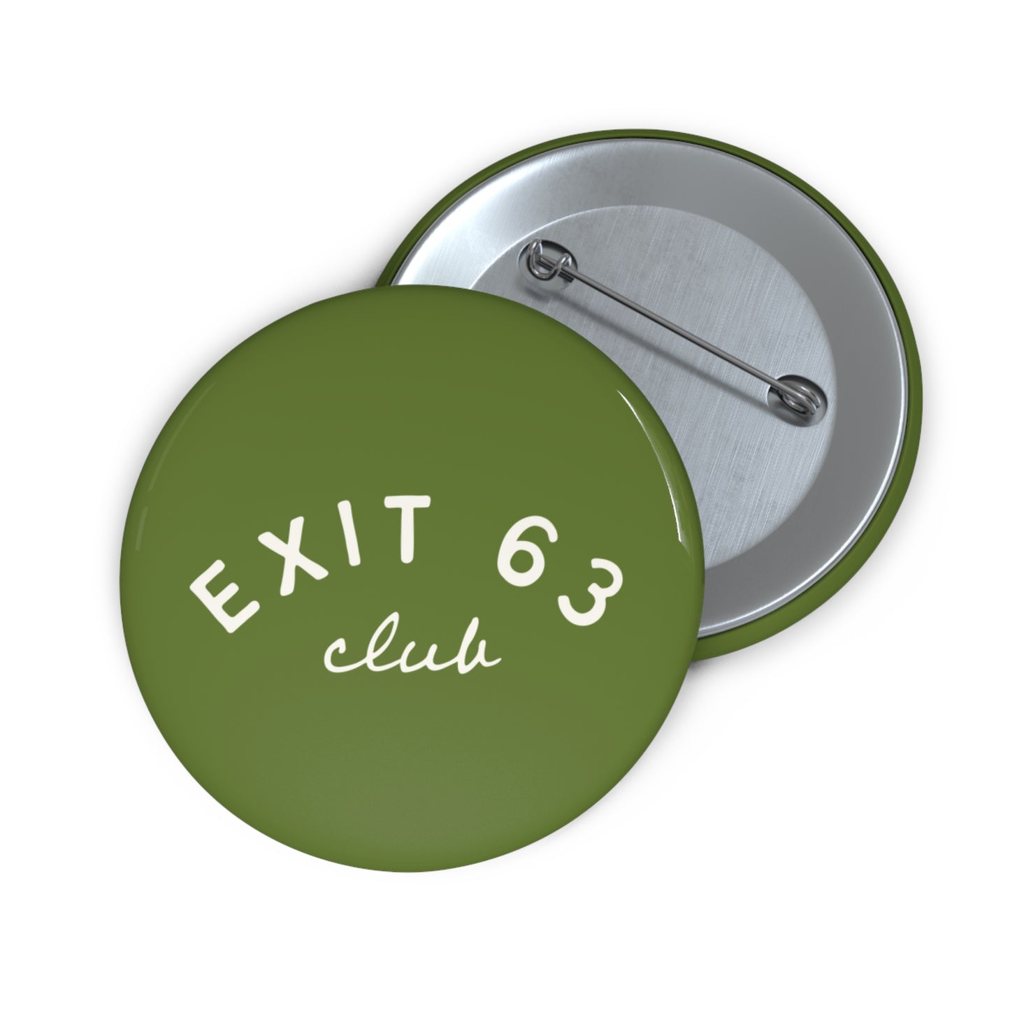 Exit 63 Club Pin Button