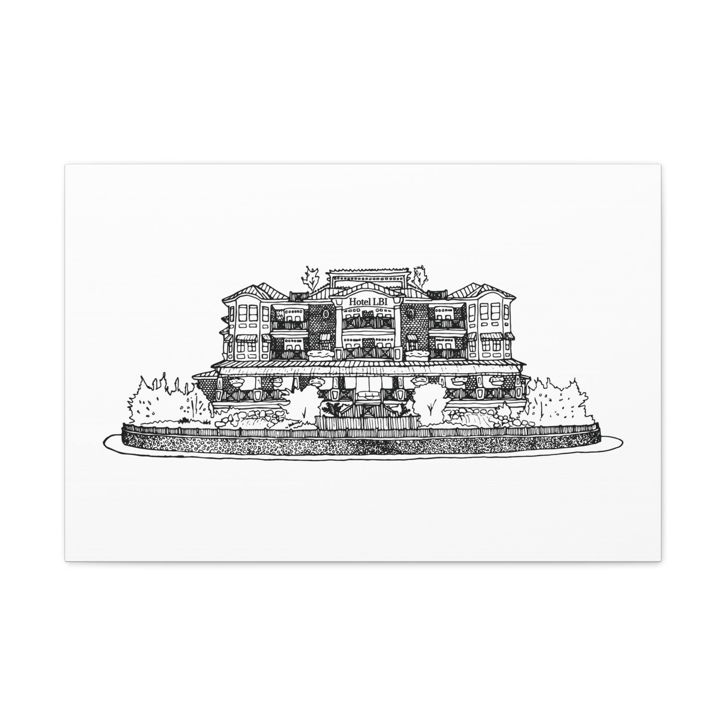 Hotel LBI Canvas Art Print