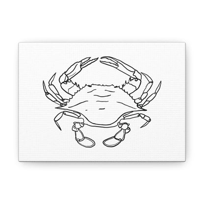 Blue Claw Crab Canvas Art Print