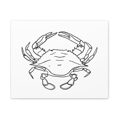 Blue Claw Crab Canvas Art Print