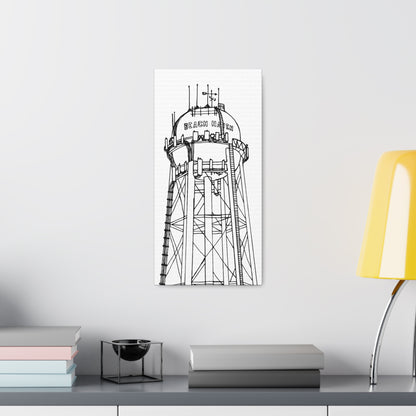 Beach Haven Water Tower Canvas Art Print