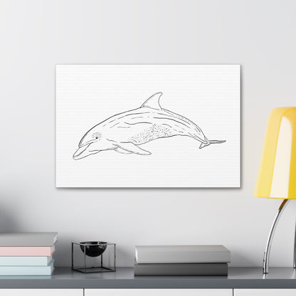 Dolphin Canvas Art Print