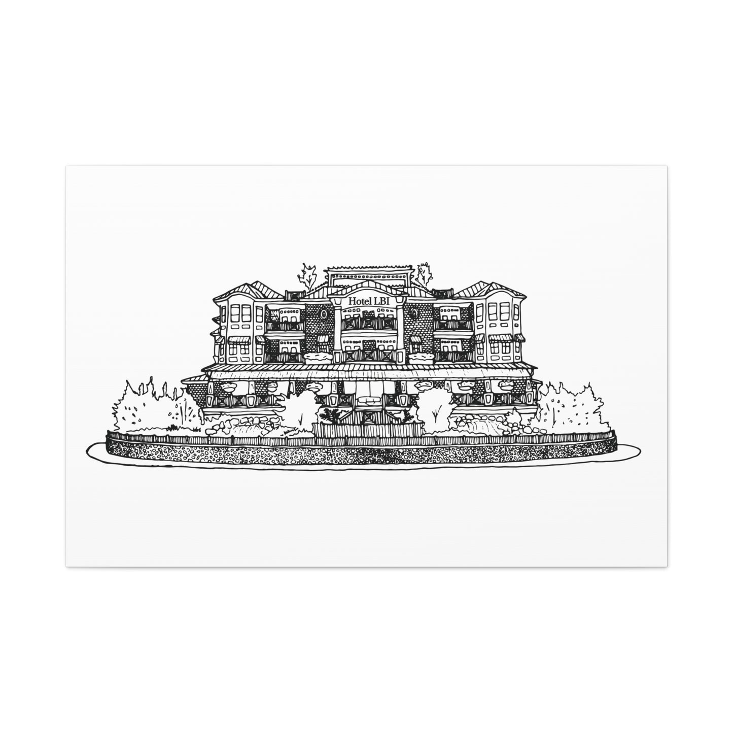 Hotel LBI Canvas Art Print