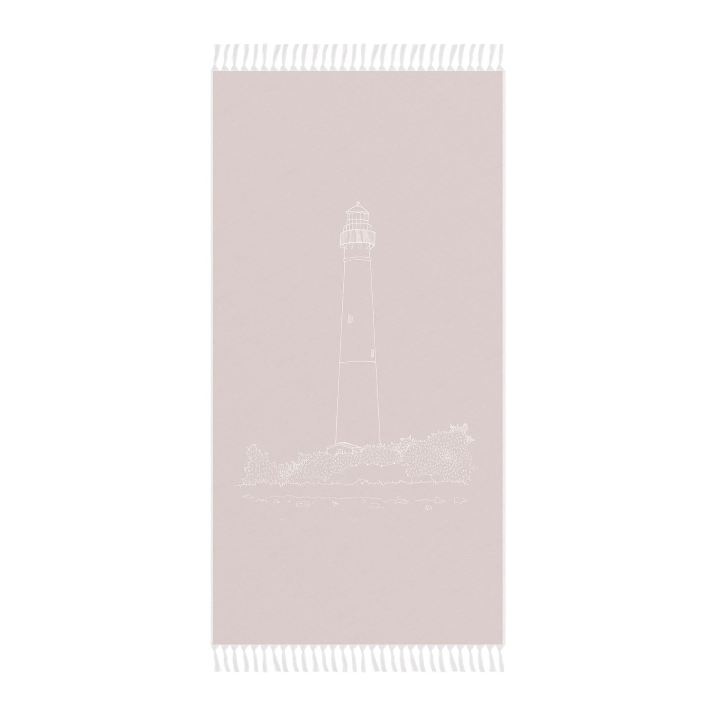 Barnegat Lighthouse Boho Beach Towel