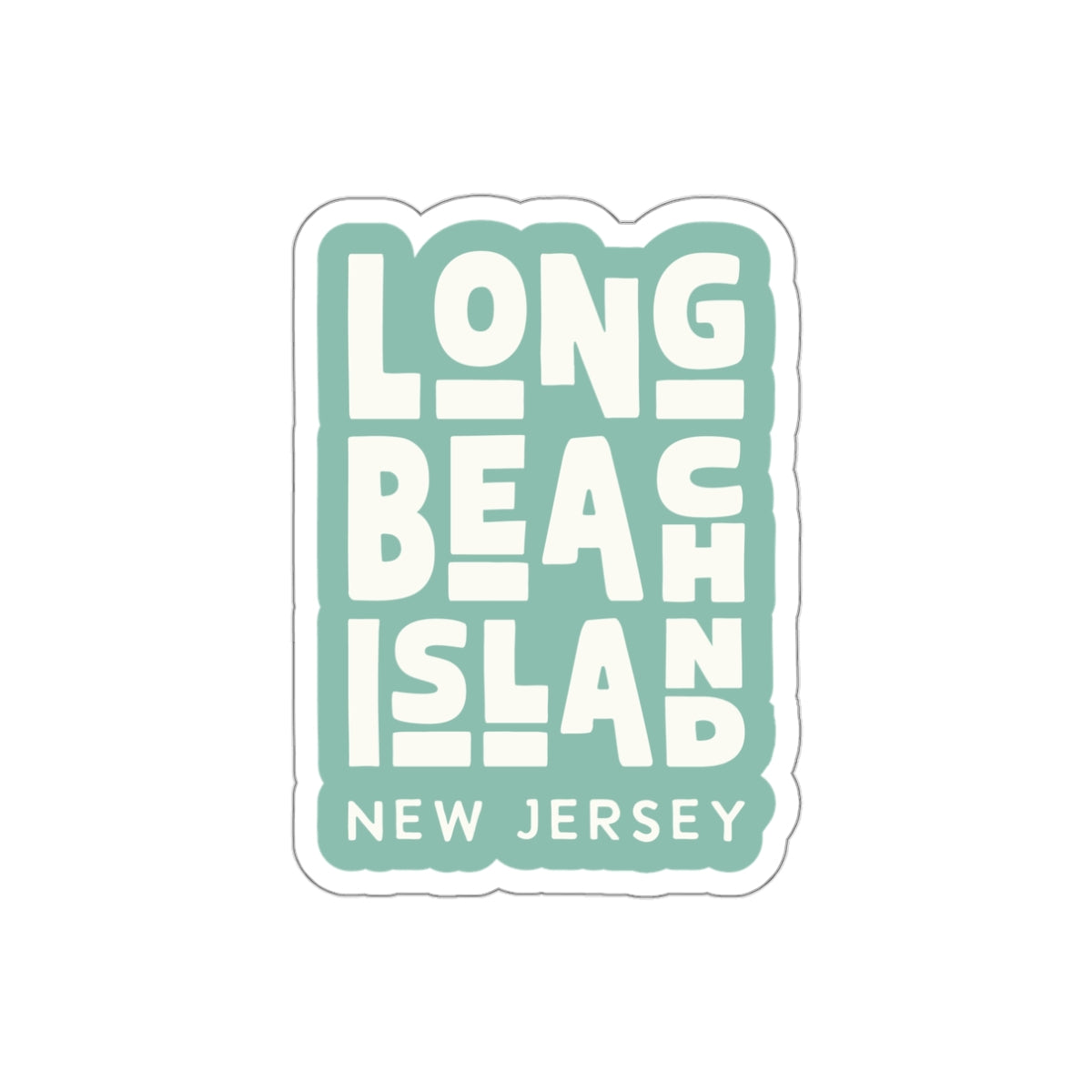 Retro LBI Die-Cut Sticker