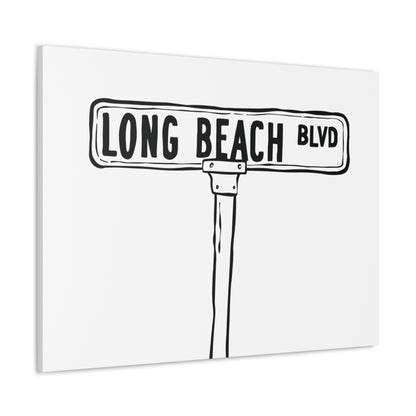 LBI BLVD Canvas Art Print