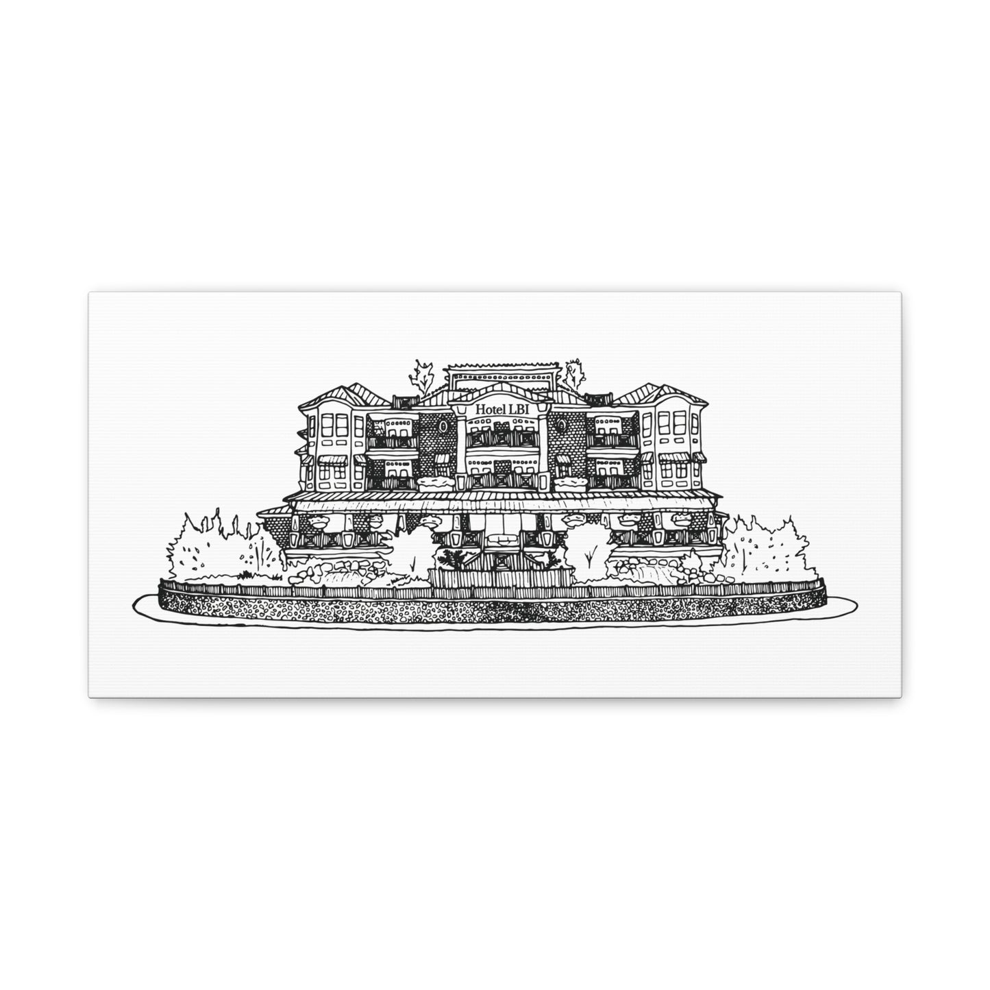 Hotel LBI Canvas Art Print