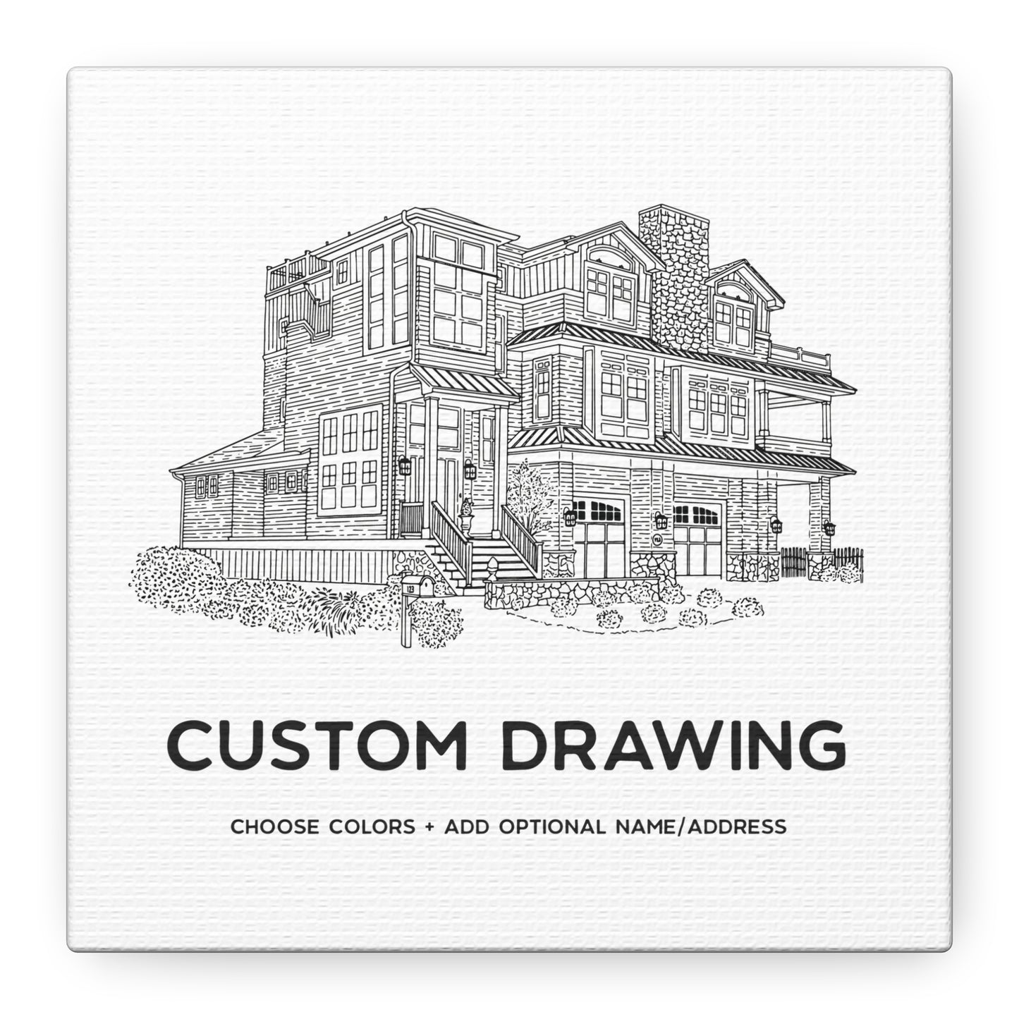 Custom Drawing Canvas Art Print