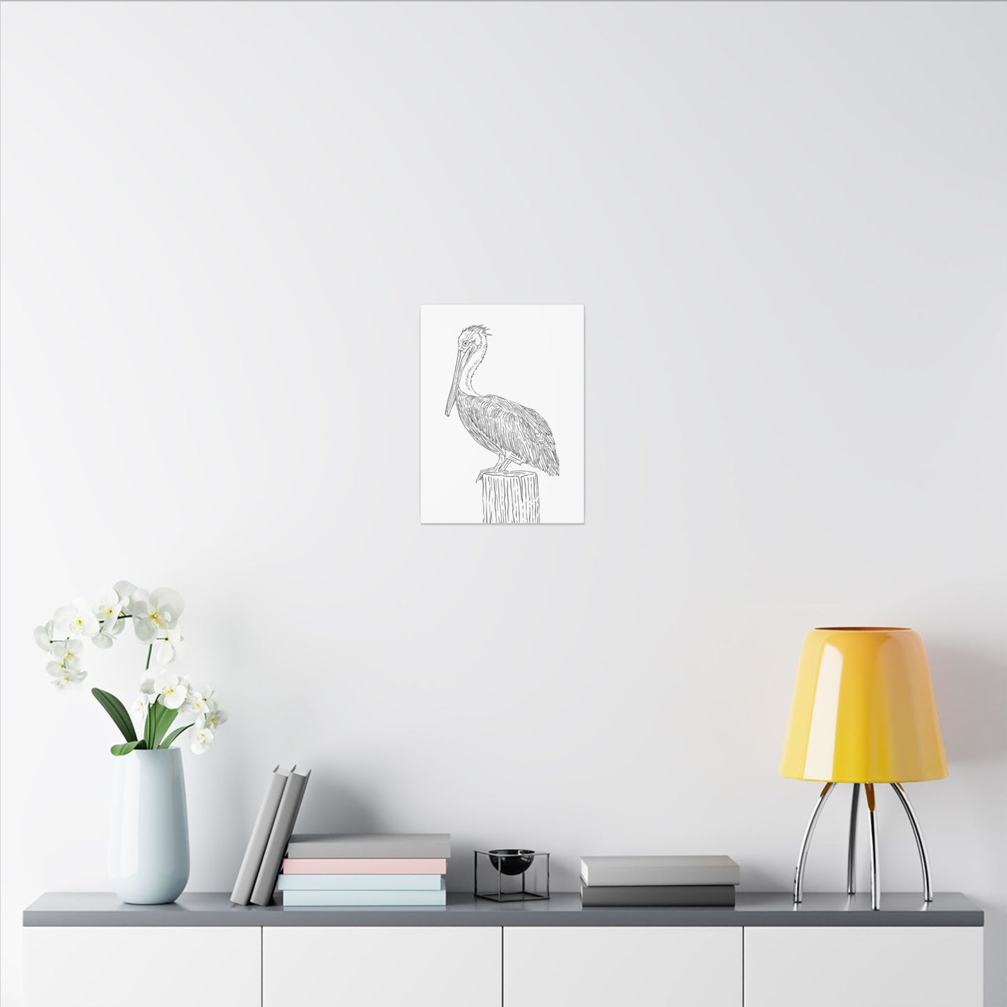 Pelican Canvas Art Print
