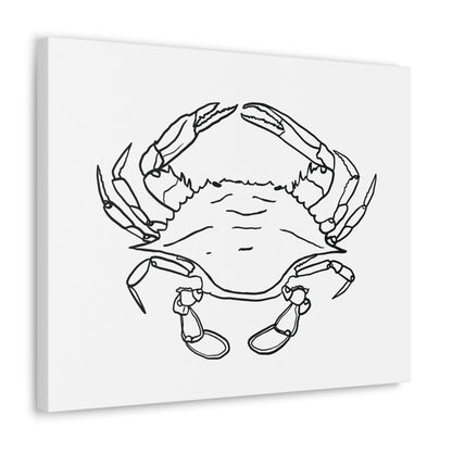 Blue Claw Crab Canvas Art Print