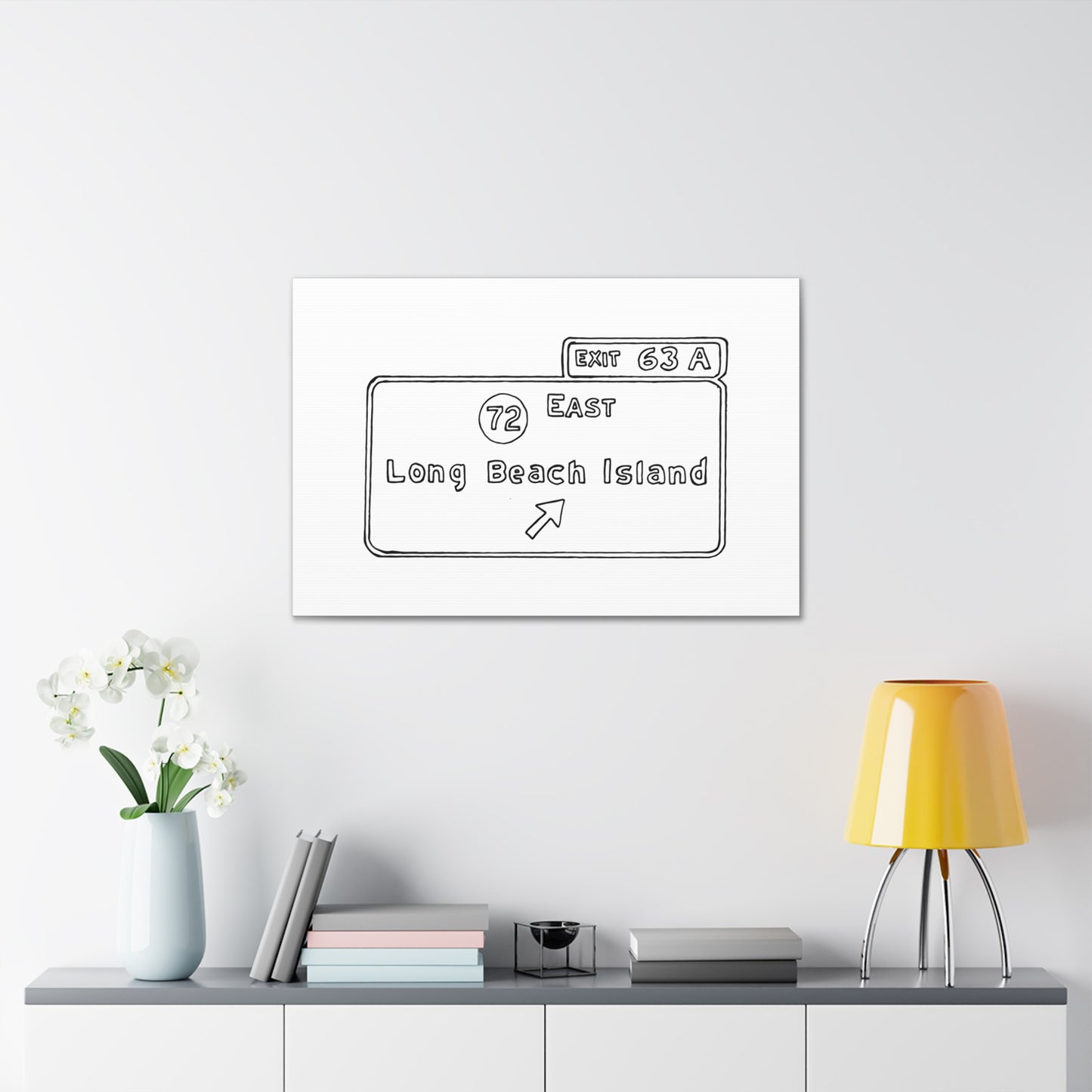 Exit 63 Canvas Art Print