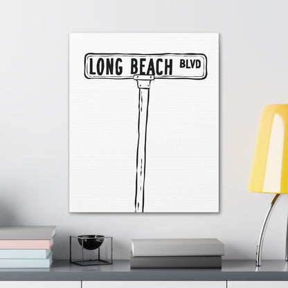 LBI BLVD Canvas Art Print