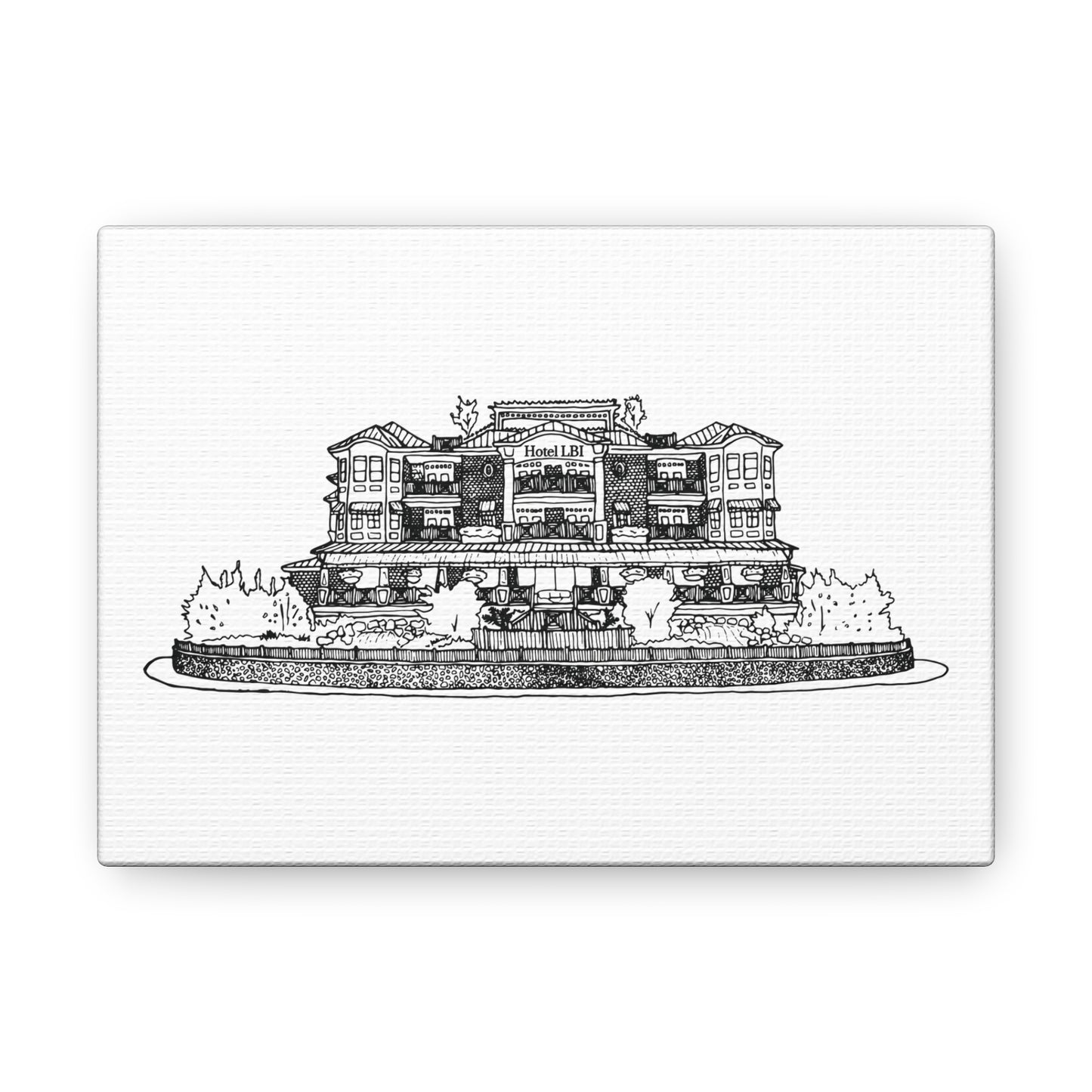 Hotel LBI Canvas Art Print