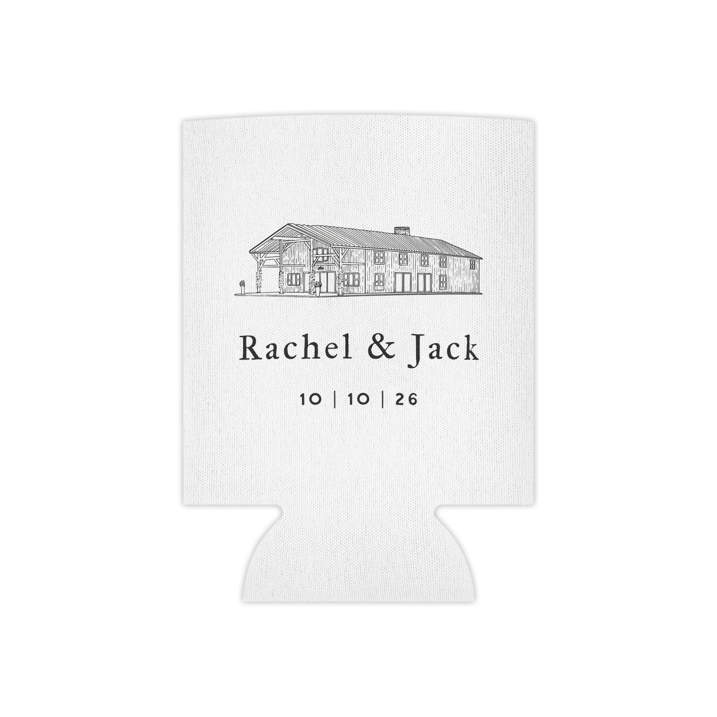 Custom Wedding Can Cooler