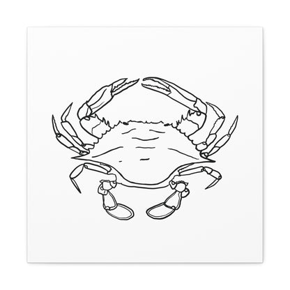 Blue Claw Crab Canvas Art Print