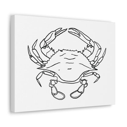 Blue Claw Crab Canvas Art Print