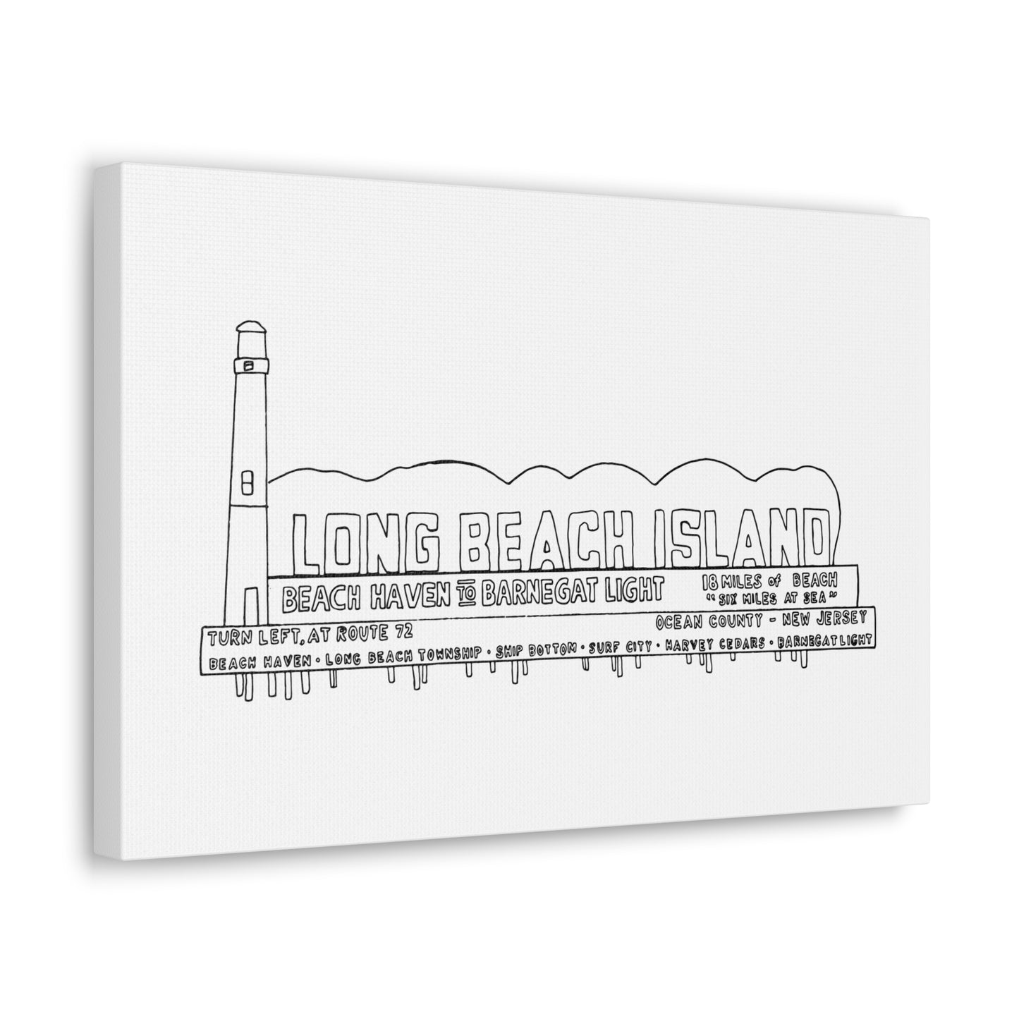 LBI Billboard Canvas Art Print