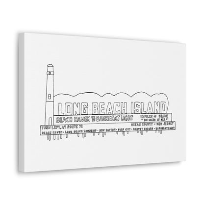 LBI Billboard Canvas Art Print