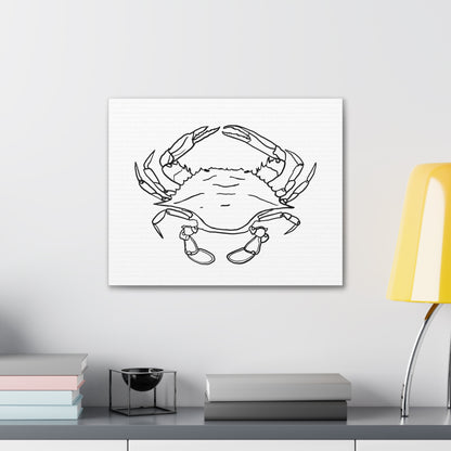 Blue Claw Crab Canvas Art Print