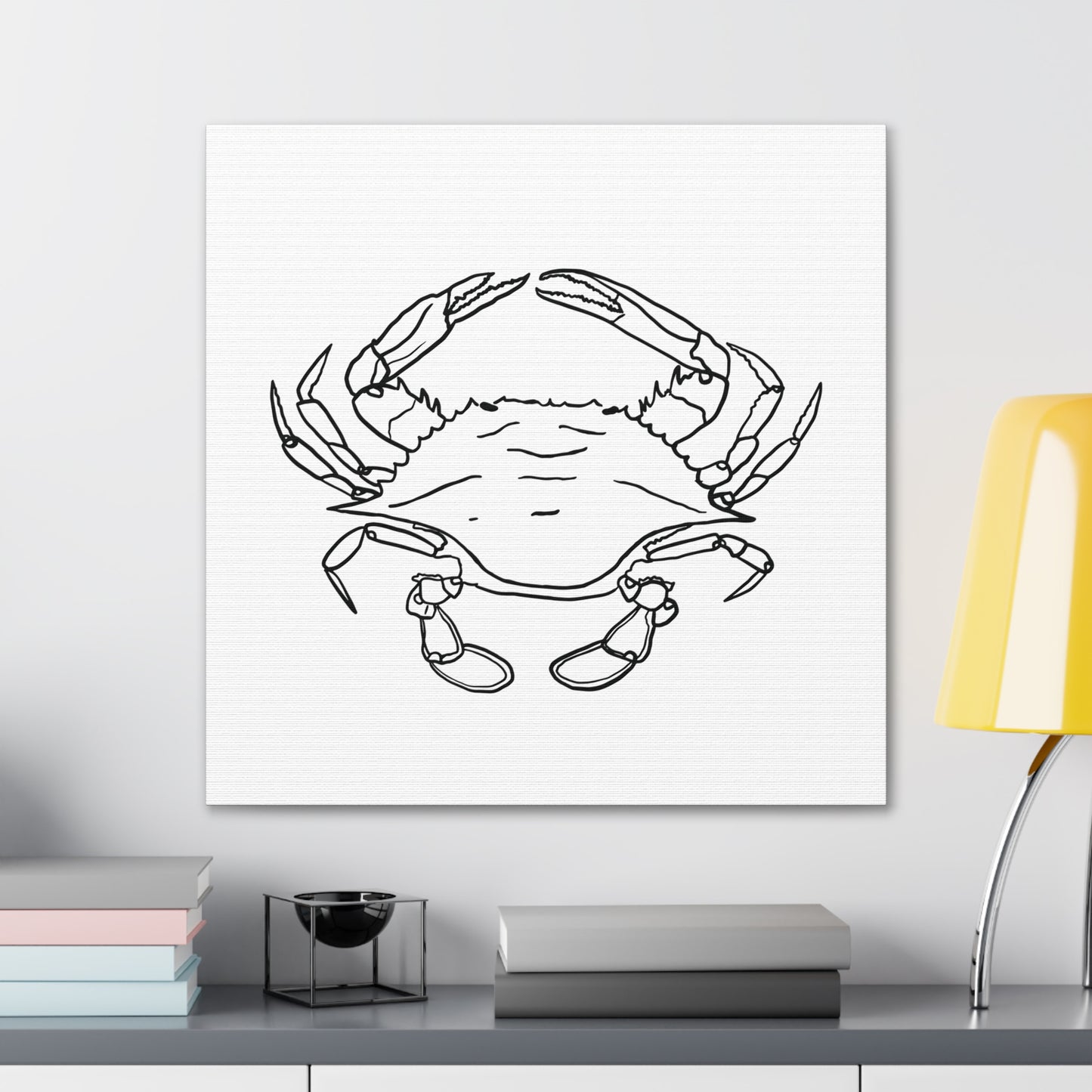 Blue Claw Crab Canvas Art Print