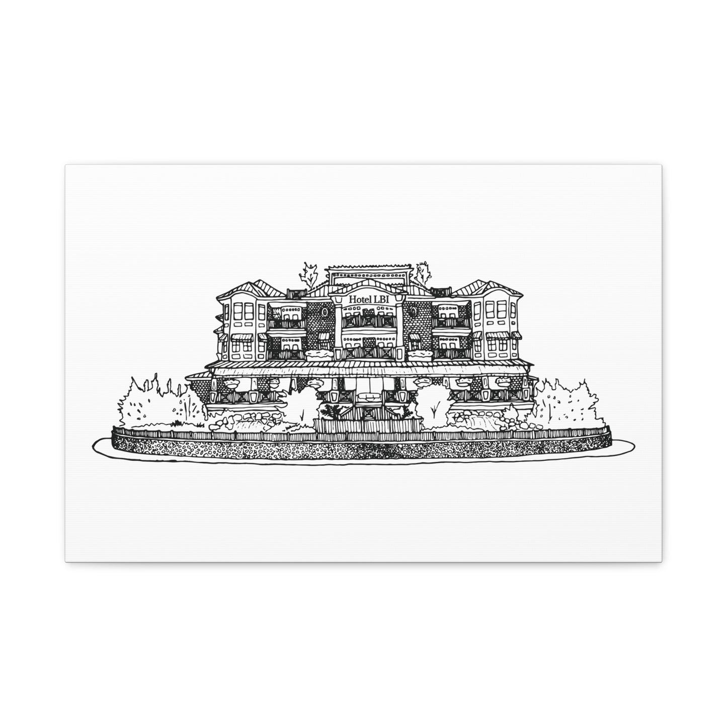 Hotel LBI Canvas Art Print